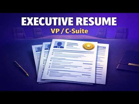 The Executive Resume — VP, Director, and C-Suite Job Search Strategies