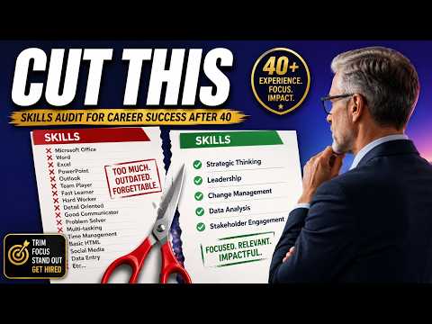 The Skills Section Audit — What to Cut From Your Resume After 40