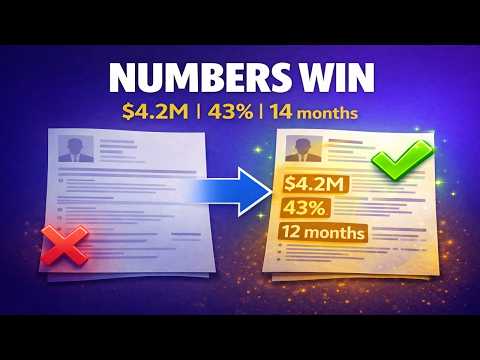 Quantify Your Resume — Turn 20 Years of Vague Job Duties Into Powerful Numbers