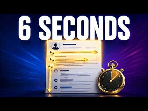 The 6-Second Resume Test — What Recruiters Actually See First