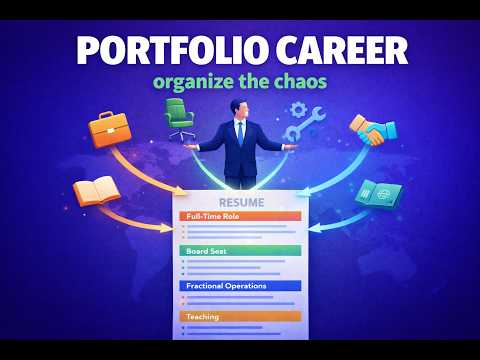 The Portfolio Career Resume — Multiple Roles, Side Projects, and Board Seats After 40
